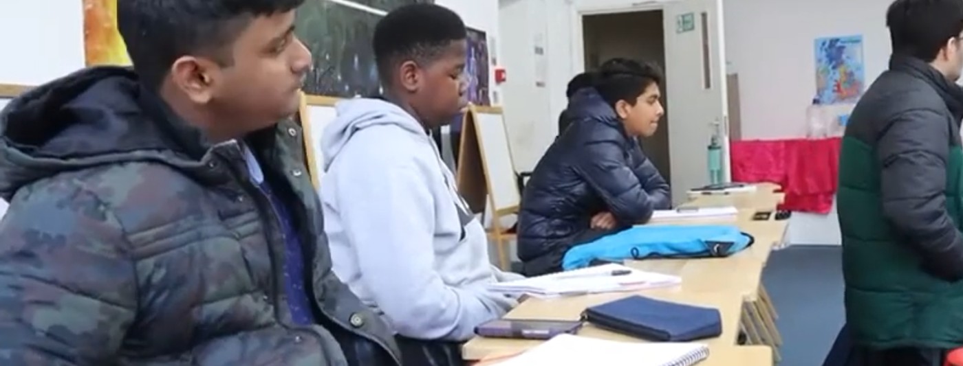 Young builders at work in the Croydon studio