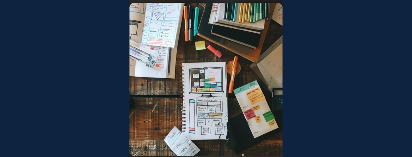 Planning a page layout before anything is built